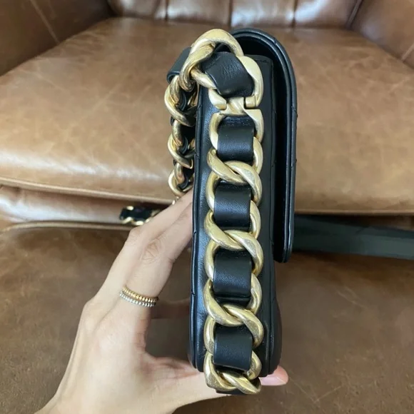 *SOLD* Chanel Framing Chain Flap Bag Quilted Calfskin Small - Picture 6 of 15